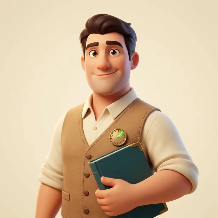 Vinnie — the record's agent (drawn portrait)